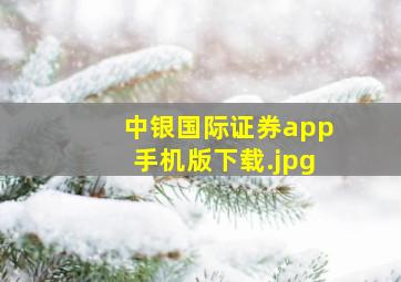 中银国际证券app手机版下载