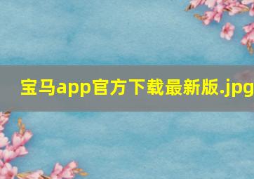 宝马app官方下载最新版