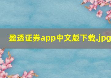 盈透证券app中文版下载