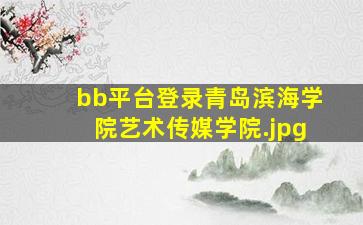 bb平台登录青岛滨海学院艺术传媒学院