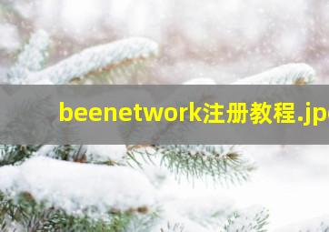 beenetwork注册教程