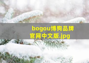 bogou博狗品牌官网中文版