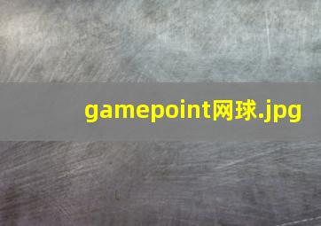 gamepoint网球