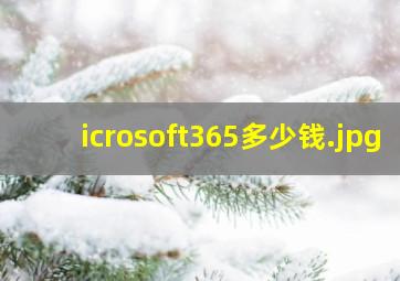 icrosoft365多少钱