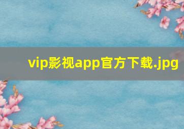 vip影视app官方下载